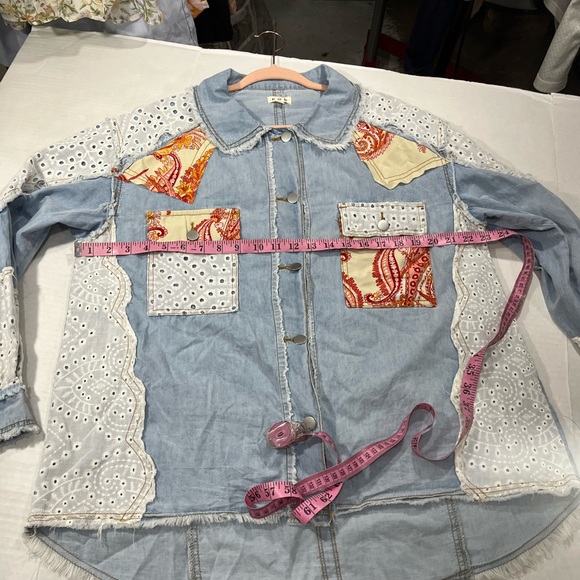 POL PATCHWORK BUTTON SHIRT - Picture 6 of 16